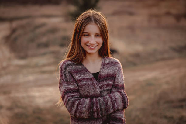 istock Pretty girl in sunset light 1432023247