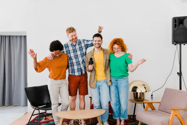 istock Group of diverse business people on panel discussion 1432032566