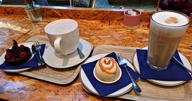 istock Beautiful cakes in Karlsruhe, Germany. Afternoon teatime. 1432035840