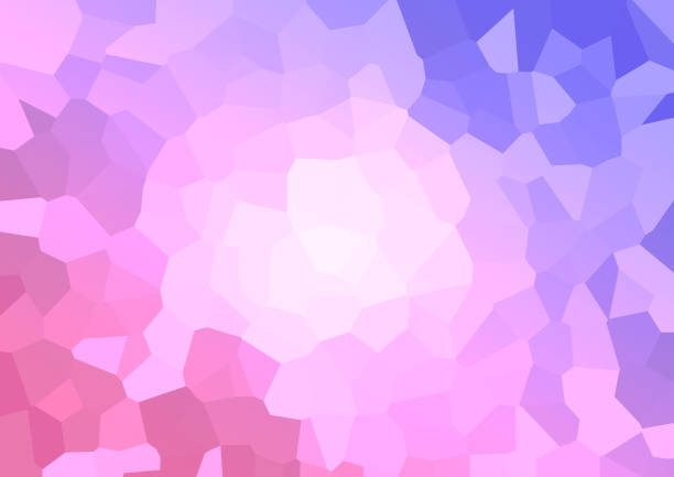 Abstract wallpaper composed of triangles. Pink or Rose Color