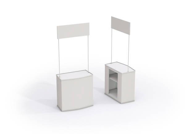 istock 3D illustration of an exhibitor stand on white 1432037758