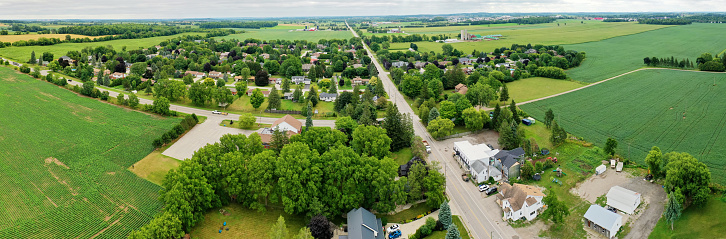 An aerial panorama of Roseville, Ontario, Canada