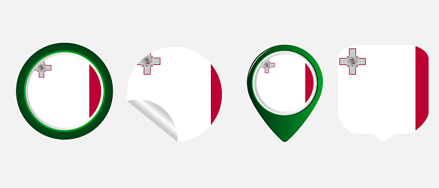 Malta flat icon symbol vector illustration