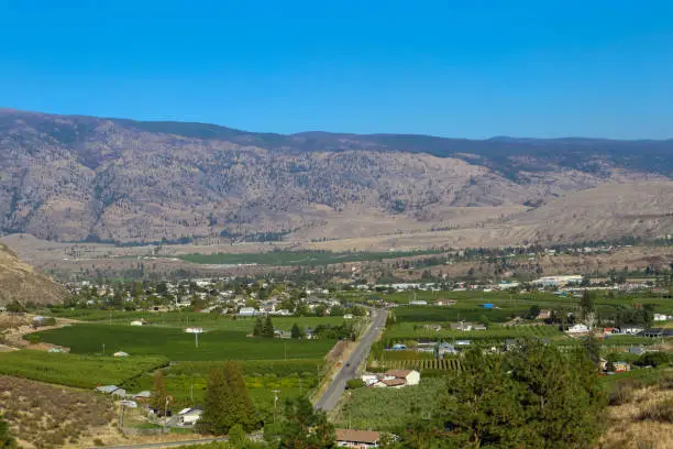 Town of Oliver, scenic view, rural, Okanagan Valley, British-Columbia, Canada