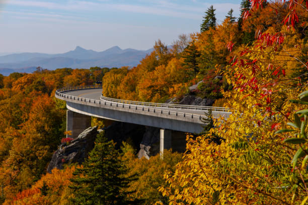 Autumn on the Blue Ridge Parkway stock photo