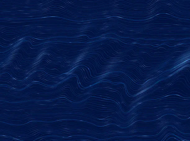 Vector illustration of terrain blue