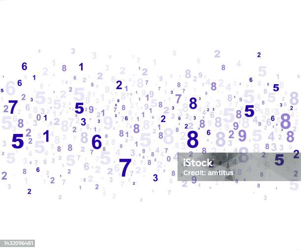 Blue Computer Number Letters Numbers Template Blue Stock Illustration - Download Image Now - Data ...