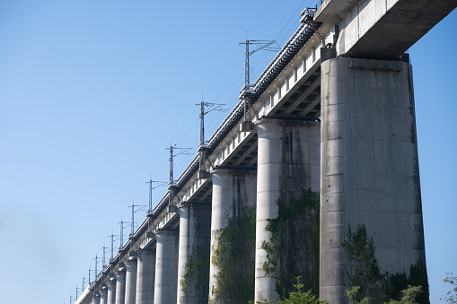 China high-speed railway track concrete bridge pier