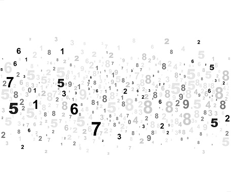 abstract numbers crowd template background