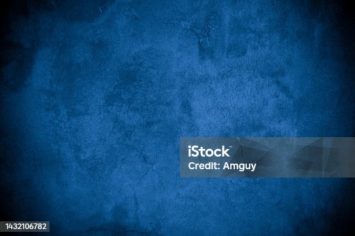 istock Old wall pattern texture cement blue dark abstract  blue color design are light with black gradient background. 1432106782