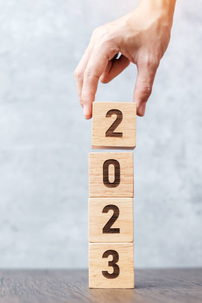 istock 2023 year block on table. goal, Resolution, strategy, plan,, start, budget, mission, action, motivation and New Year holiday concepts 1432112845