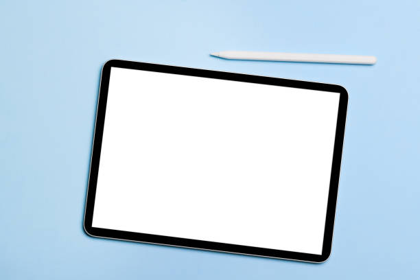 tablet com tela em branco - apple ipad - fotografias e filmes do acervo
