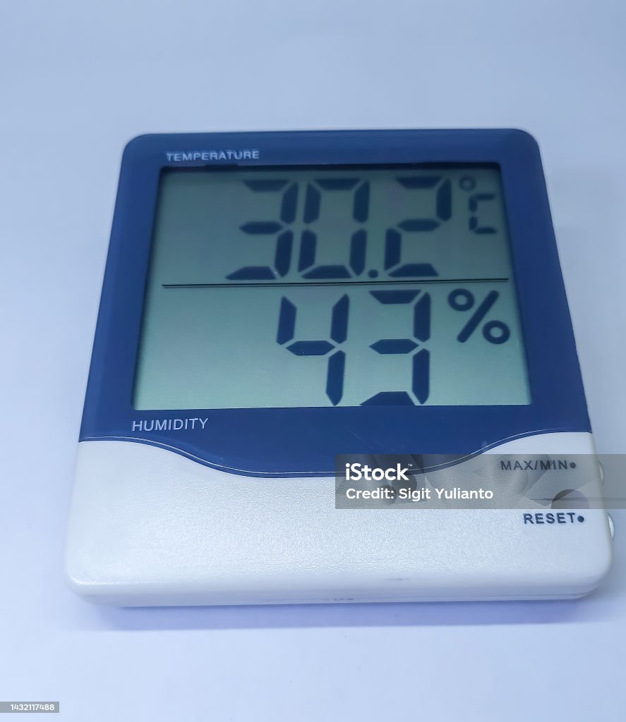 Humidity Sensor Background Design Temperature And Humidity Sensor On White Background Stock Photo ...