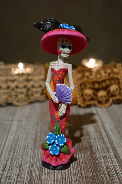 istock Day of the Dead ceramic skeleton Catrina, mexico 1432118738