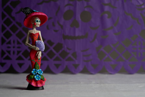 istock Day of the Dead ceramic skeleton Catrina, mexico 1432118792