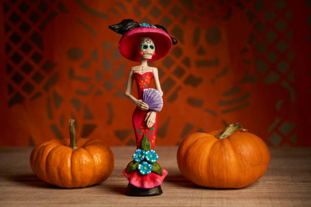istock Day of the Dead ceramic skeleton Catrina, mexico 1432119521