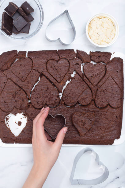 istock Making heart shaped cookies for Valentine's day 1432131483