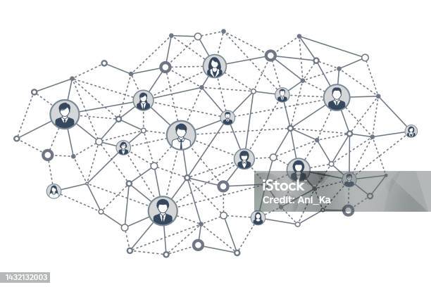Abstract Network Stock Illustration - Download Image Now - Abstract ...