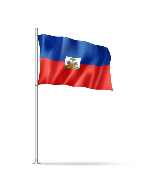 istock Haitian flag isolated on white 1432132225