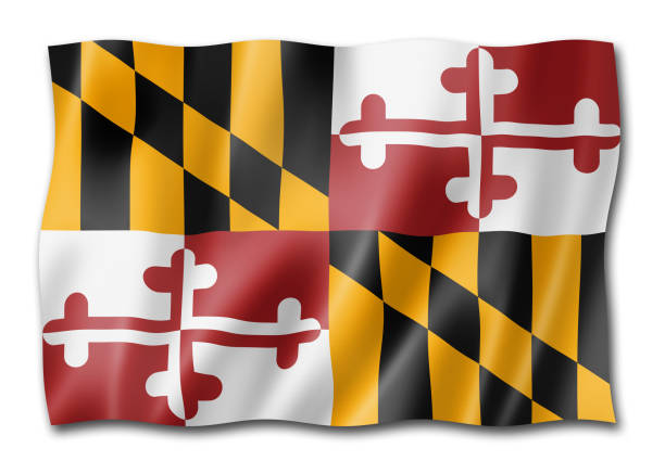 istock Maryland flag, USA 1432132278