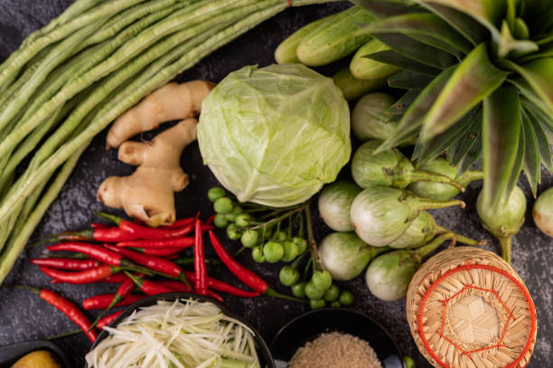 istock Papaya salad ingredients include papaya. 1432134969