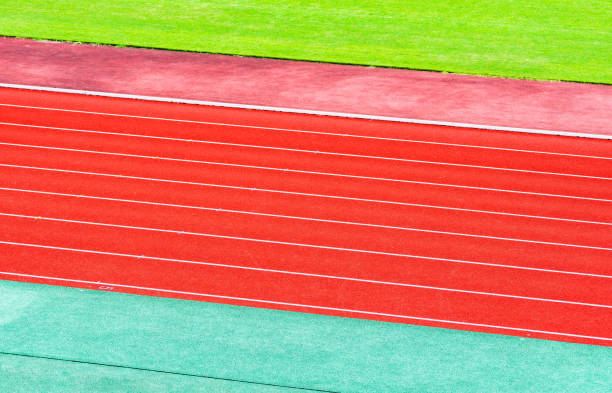 istock tartan track for running competition 1432135220