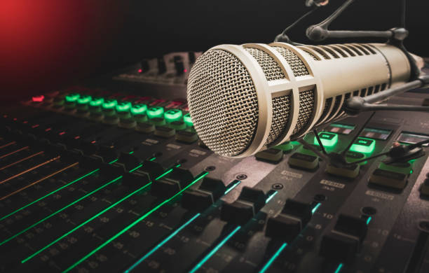 istock Professional microphone and sound mixer 1432137262