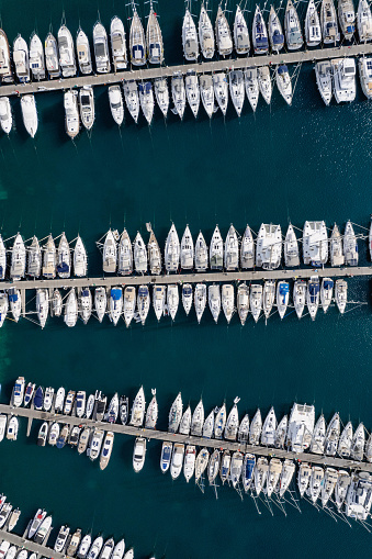 Drone View Marina and Yachts