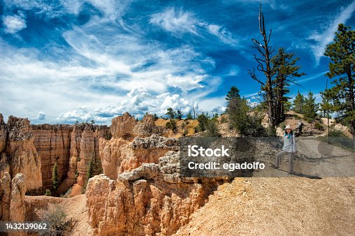 istock Japanese Tourist visiting Bryce Canyon in a Sunny Day 1432139062