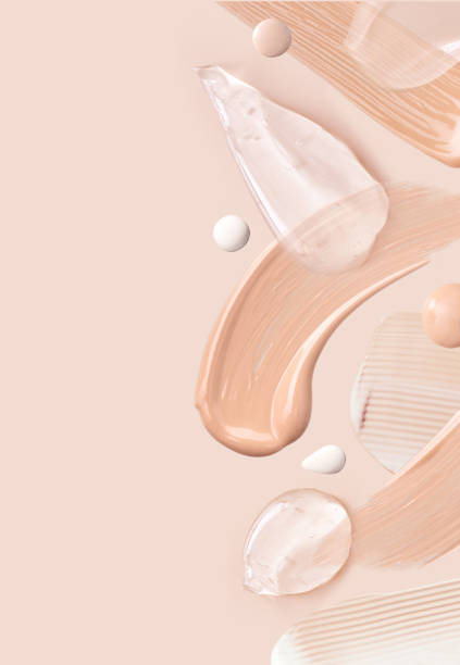 istock cosmetic smear foundation cream powder on a beige background 1432140824