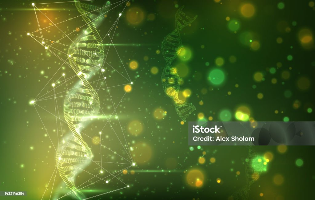 Dna Abstract Vector Vector Part Of The Human Dna 3d Triangular Abstract Style Stock ...
