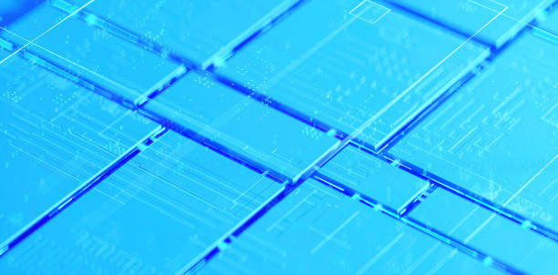 istock 3D rendering of cyberpunk AI. Circuit board. Technology background. Central Computer Processors CPU and GPU concept. Motherboard digital chip. Tech science background. 1432146558