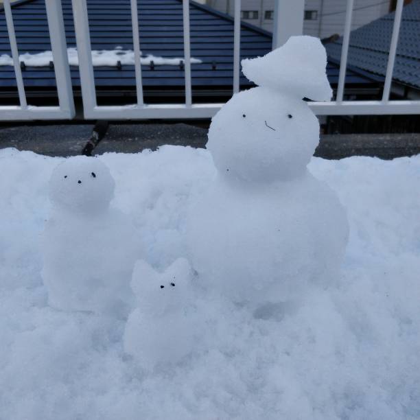 istock Little snow family in Japan 1432147986