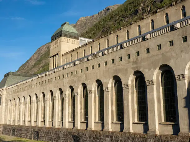 Photo of Norwegian hydroelectriuc power plant in Rjukan, Tinn, Telemark, Norway