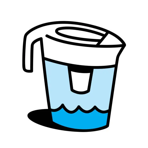 Vector illustration of Water Filter Doodle 6