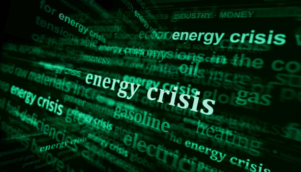 istock Headline titles media with Energy crisis 3d illustration 1432150805