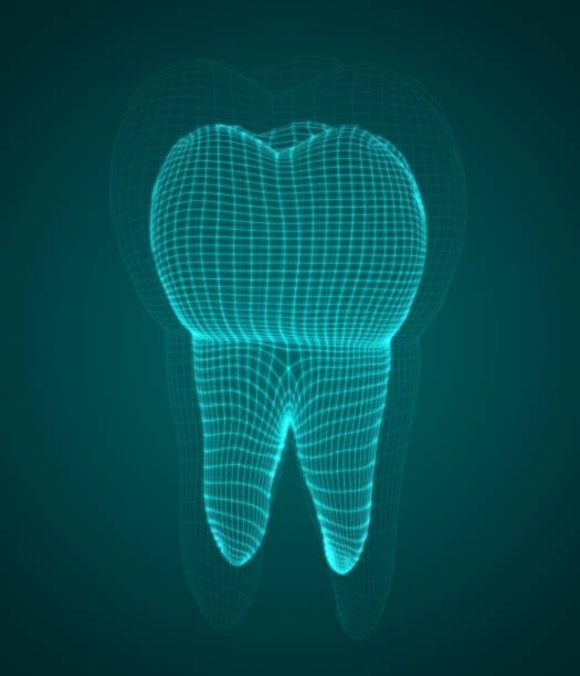 istock vector set of 3d teeth for dental medicine. on a blue background 1432157212