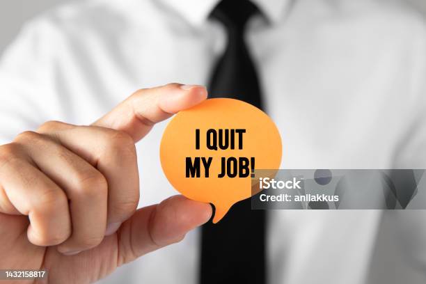 I Quit Stock Photo - Download Image Now - Adult, Adults Only, Aggression