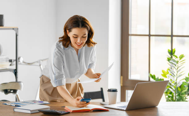 istock woman working in the office 1432159463