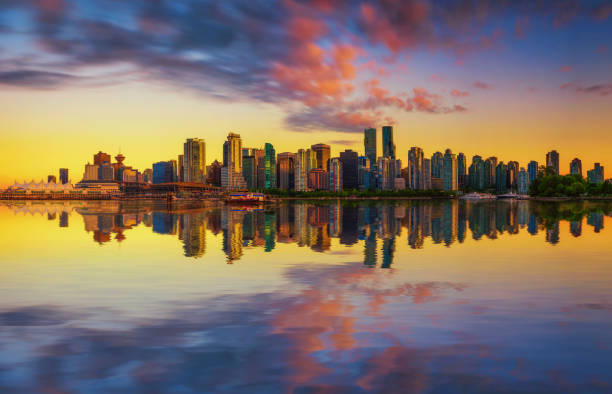 istock Sunset skyline of Vancouver downtown from Stanley Park 1432160329