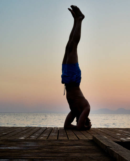 istock Yoga by the sea 1432160413