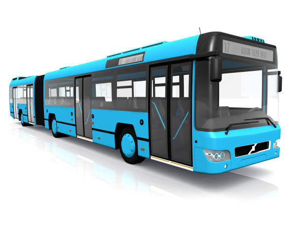 istock a blue city bus on white background 1432161202
