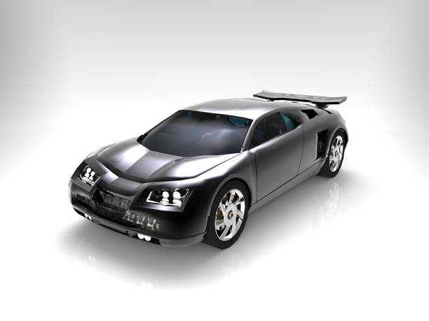 open doors car in studio
