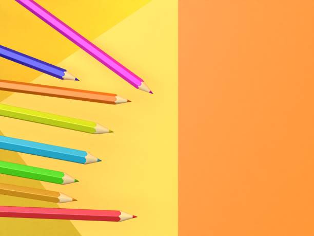 istock 3d rendering of several coloured pencils on a multicoloured background 1432163565