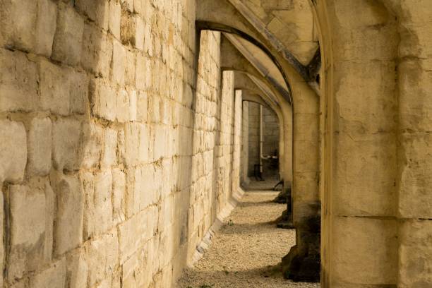 istock Stone tiled wall inside the Gloucester Cathedral in Gloucester, England 1432180931