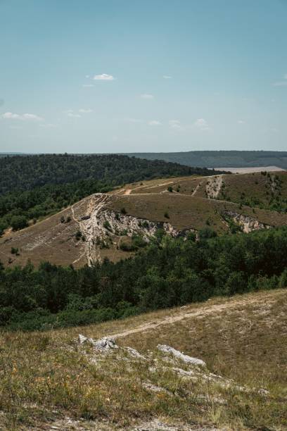 istock Vertical shot of green hills under blue sky 1432181866