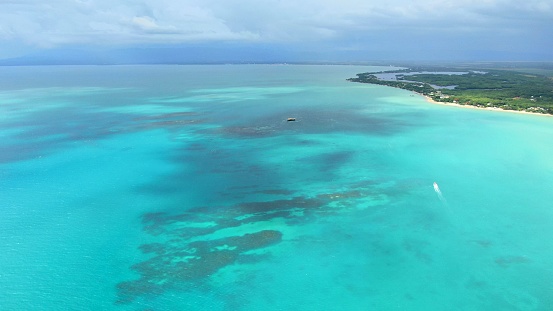 A bird's eye view of the Jamaica beach
