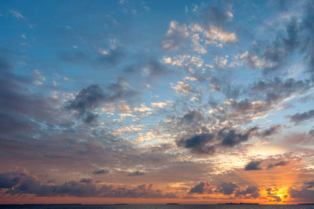 A spectacular sunrise in the Maldives.