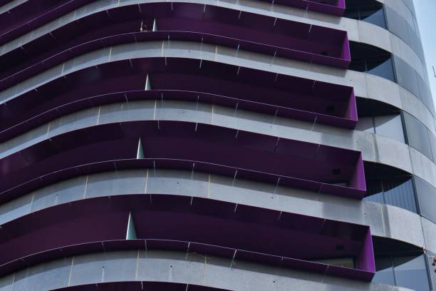 istock Low angle shot of a modern architectural building in the city 1432203977