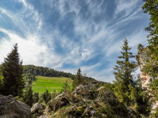 istock Mountain view under a cloudy sky in Beskids, Silesia 1432204748